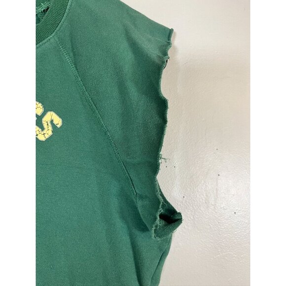 BDG Sweatshirt Top Green S Bulldog Basketball Graphic Preppy Varsity Collegiate - Picture 2 of 11